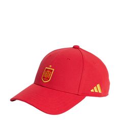 adidas Spanien Fußballkappe Cap Better Scarlet / Bold Gold