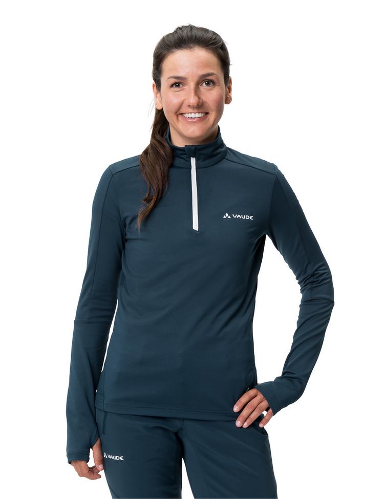 VAUDE VAUDE Women's Livigno Halfzip II Sweatshirt Damen - dark sea uni - 0 | SportScheck