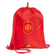 adidas Spanien Fußball Sportbeutel Sporttasche Better Scarlet / Bold Gold
