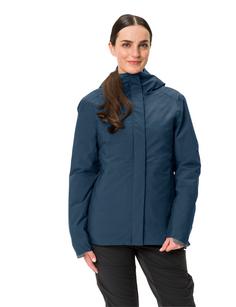 Rückansicht von VAUDE Women's Cyclist Warm Rain Jacket Outdoorjacke Damen dark sea