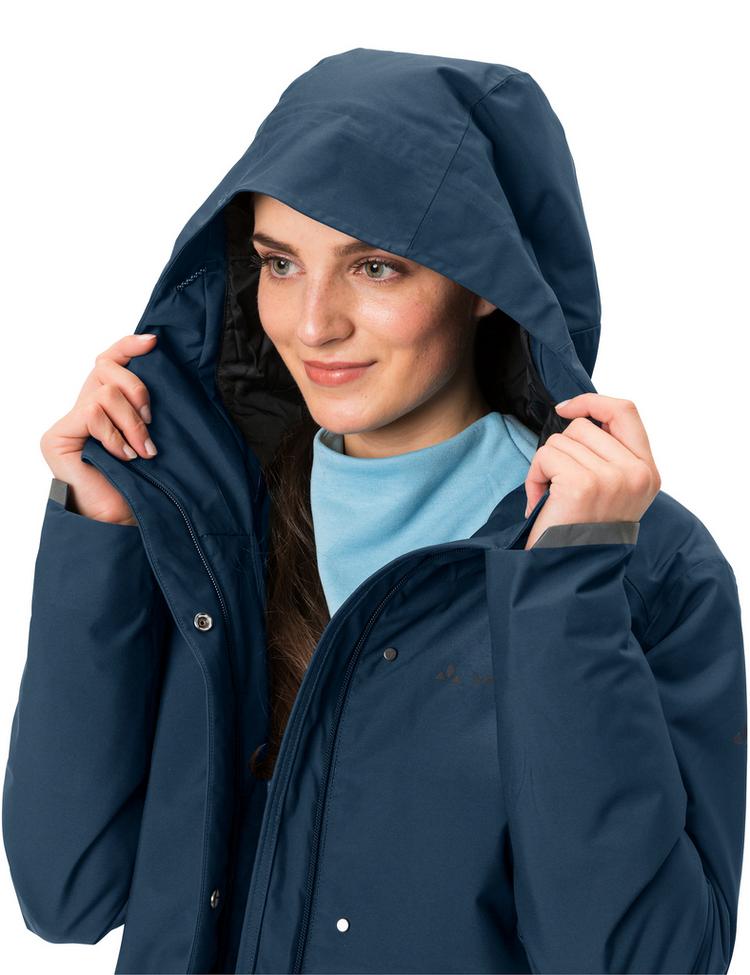 VAUDE VAUDE Women's Cyclist Warm Rain Jacket Outdoorjacke Damen - dark sea - 0 | SportScheck