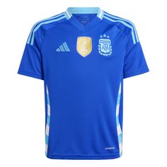 adidas Argentinien 24 Kids Auswärtstrikot Fußballtrikot Kinder Lucid Blue / Blue Burst