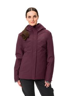 Rückansicht von VAUDE Women's Cyclist Warm Rain Jacket Outdoorjacke Damen cassis