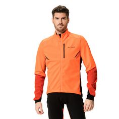 Rückansicht von VAUDE Men's Kuro Softshell Jacket Outdoorjacke Herren neon orange