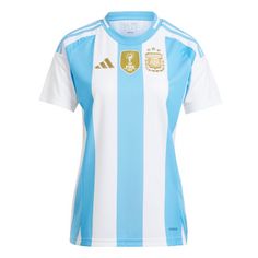 adidas Argentinien 24 Heimtrikot Fußballtrikot Damen White / Blue Burst