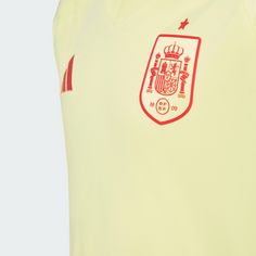 Rückansicht von adidas Spanien 24 Kids Auswärtsausrüstung Fußballtrikot Kinder Pulse Yellow / Halo Mint