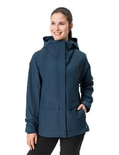 Rückansicht von VAUDE Women's Comyou Pro Rain Jacket Outdoorjacke Damen dark sea