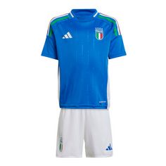 adidas Italien 24 Mini-Heimausrüstung Fußballtrikot Kinder Blue
