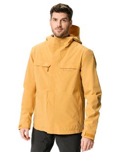Rückansicht von VAUDE Men's Yaras Warm Rain Jacket Outdoorjacke Herren burnt yellow