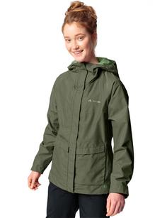 Rückansicht von VAUDE Women's Comyou Pro Rain Jacket Outdoorjacke Damen cedar wood