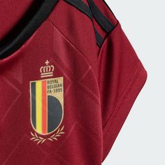 Rückansicht von adidas Belgien 24 Mini-Heimausrüstung Fußballtrikot Kinder Team Coll Burgundy 2 / Black