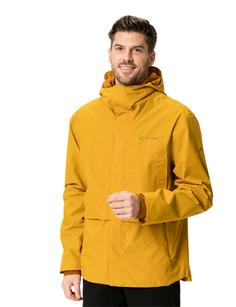 Rückansicht von VAUDE Men's Comyou Pro Rain Jacket Outdoorjacke Herren burnt yellow