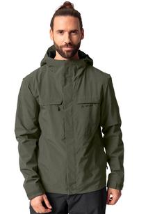 Rückansicht von VAUDE Men's Yaras Warm Rain Jacket Outdoorjacke Herren khaki