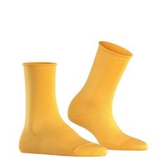 Rückansicht von Falke Socken Crew Socken Damen Gelb