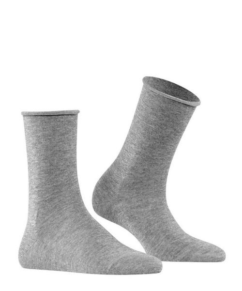 Rückansicht von Falke Socken Crew Socken Damen Grau
