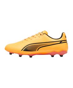 PUMA KING Match FG/AG Eclipse Fußballschuhe orangeschwarz