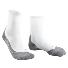 Rückansicht von Falke Socken Crew Socken Damen Weiß/Grau (2020)