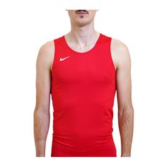 Nike Stock Tanktop Laufshirt Herren rot