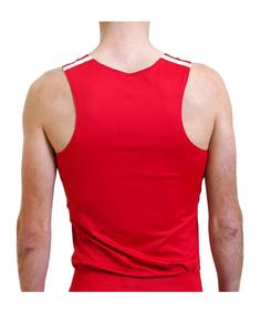 Rückansicht von Nike Stock Tanktop Laufshirt Herren rot