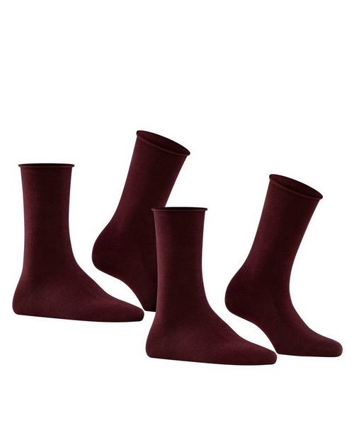 Rückansicht von Falke Socken Socken Damen Dunkelrot