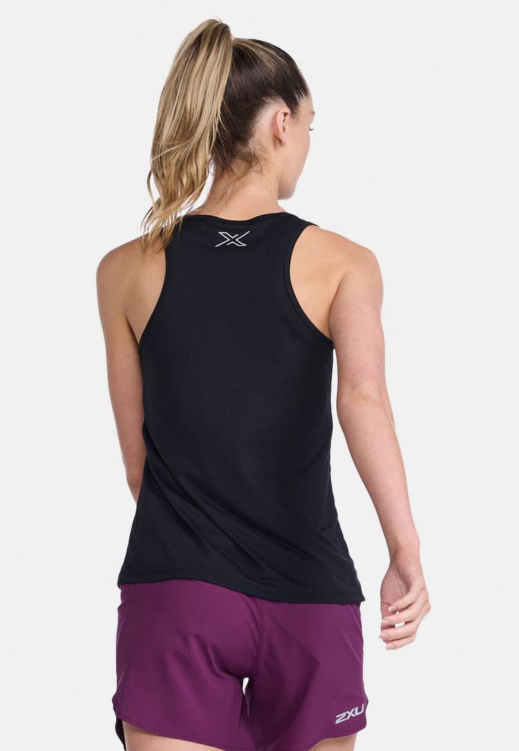 2XU 2XU Aero Singlet Funktionsshirt Damen - black-silver reflective - 2 | SportScheck