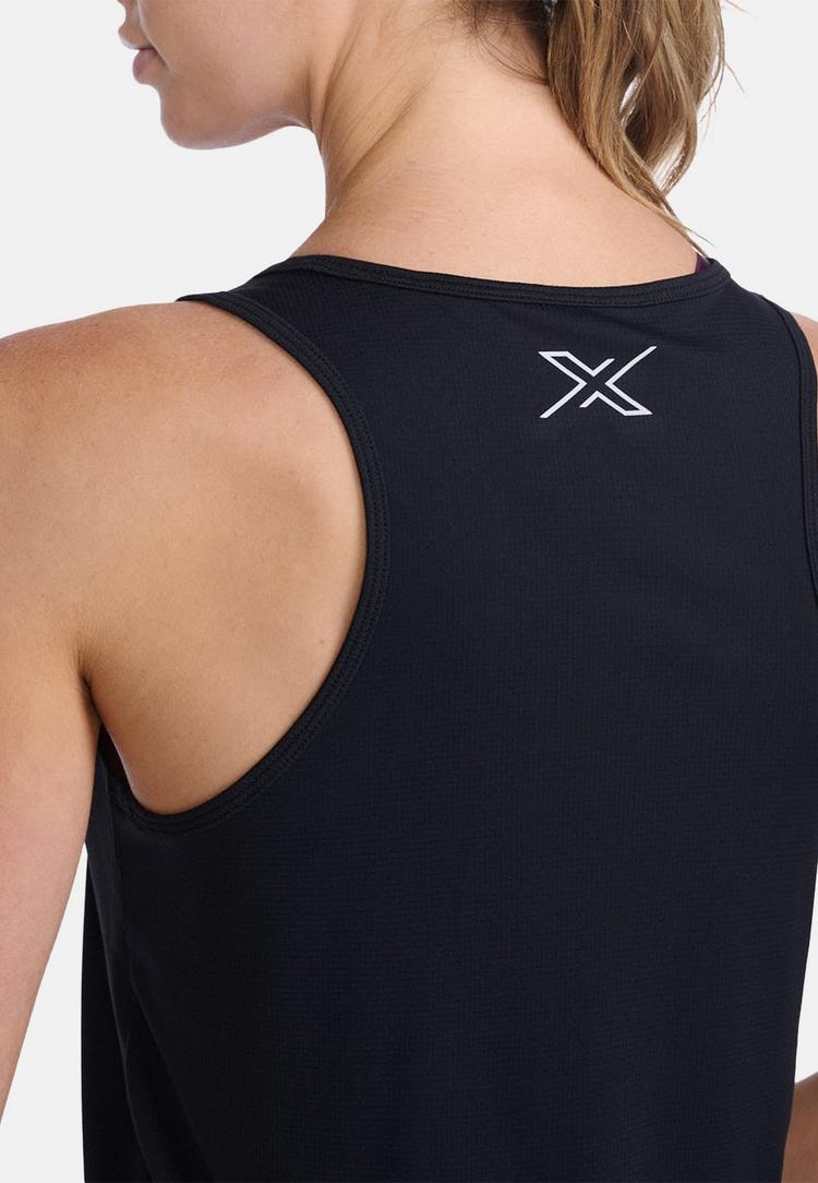 2XU 2XU Aero Singlet Funktionsshirt Damen - black-silver reflective - 4 | SportScheck