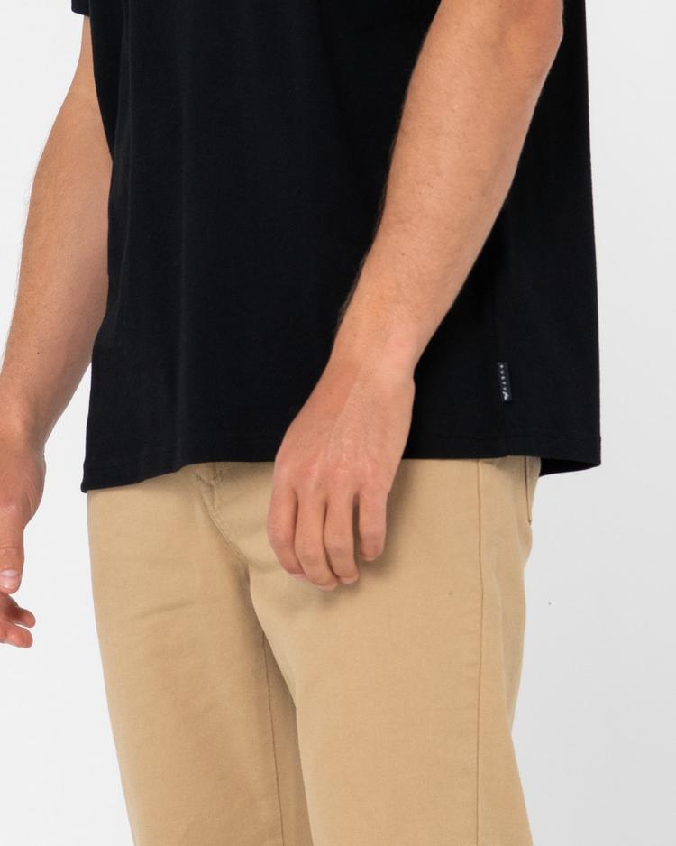 RUSTY RUSTY SHADOW R SHORT SLEEVE TEE T-Shirt Herren - Black - 3 | SportScheck