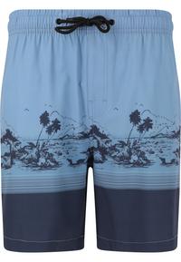 Cruz Hector Badehose Herren - Print 3612 Blue Wave