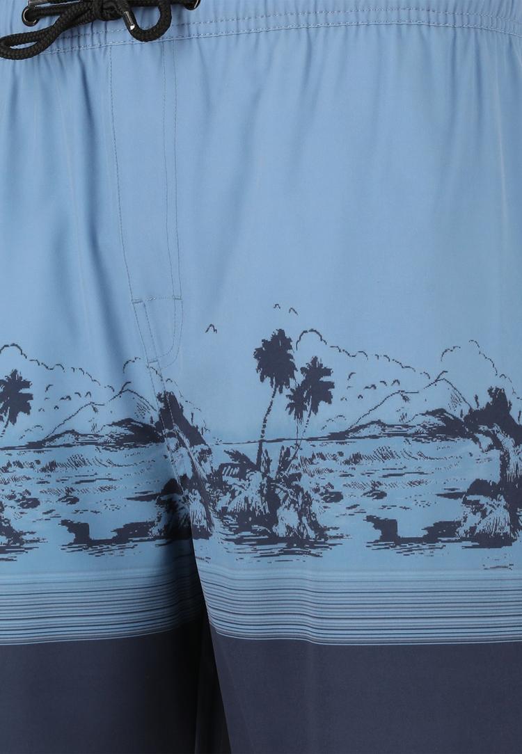 Cruz Cruz Hector Badehose Herren - Print 3612 Blue Wave - 0 | SportScheck