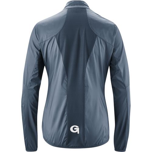 Rückansicht von Gonso Porlezza Fahrradjacke Damen Rauchblau3494