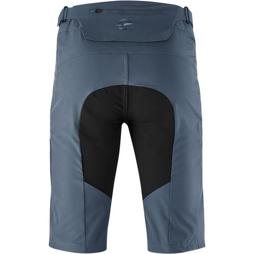 Rückansicht von Gonso Valdes Fahrradshorts Herren Rauchblau3494