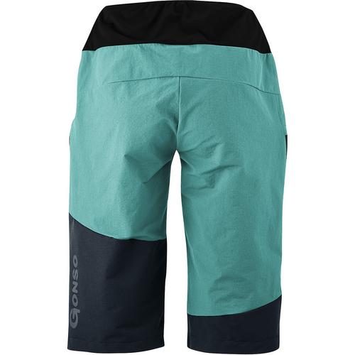 Rückansicht von Gonso Lomaso Fahrradshorts Damen Türkis242