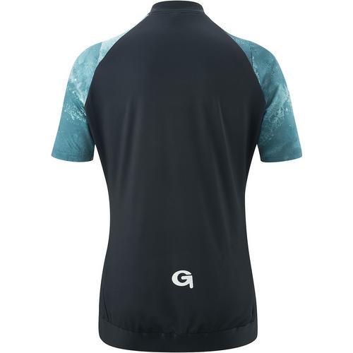 Rückansicht von Gonso Lesima Fahrradtrikot Damen Blau3043