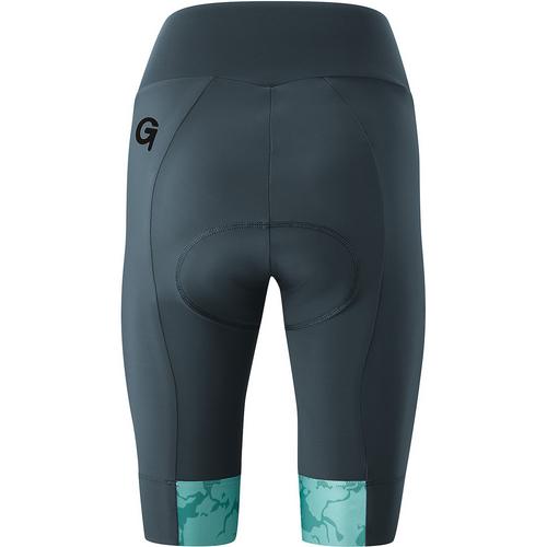 Rückansicht von Gonso Caparina Fahrradshorts Damen Türkis242