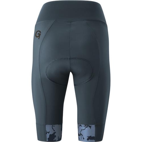 Rückansicht von Gonso Caparina Fahrradshorts Damen Rauchblau3494