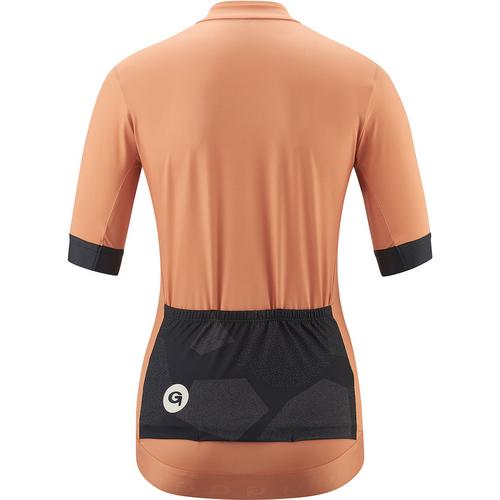 Rückansicht von Gonso Piana Fahrradtrikot Damen Orange5033