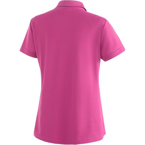 Rückansicht von Maier Sports Ulrike Poloshirt Damen Pink472