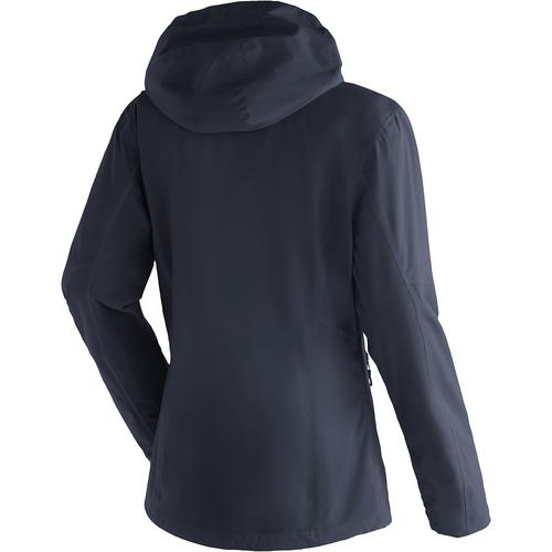 Rückansicht von Maier Sports Metor rec Softshelljacke Damen Marine3272