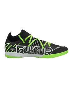 Rückansicht von PUMA FUTURE 1.2 Under the Lights Pro Court IN Fußballschuhe schwarzgruen