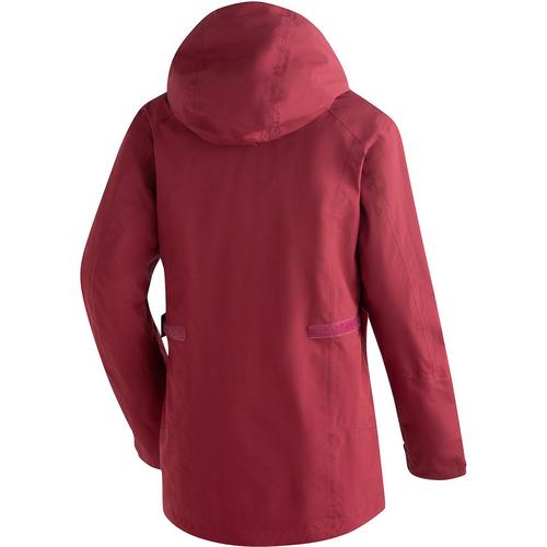 Rückansicht von Maier Sports PartuLong rec Softshelljacke Damen Rot4541