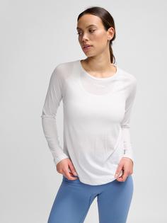 Rückansicht von hummel hmlMT VANJA T-SHIRT L/S T-Shirt Damen WHITE
