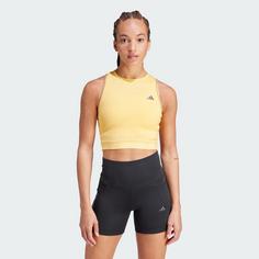 Rückansicht von adidas Adizero Croptop Damen semi spark-grey six