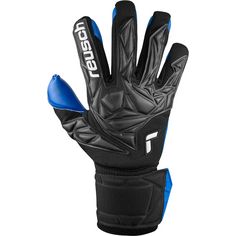 Rückansicht von Reusch Attrakt Duo Handschuhe 7436 blck/whit/deep blue