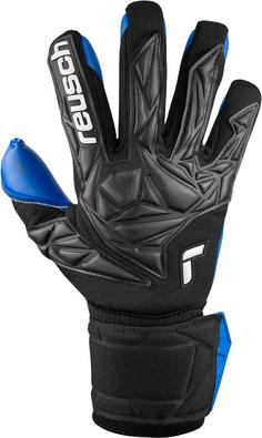 Rückansicht von Reusch Attrakt Duo Torwarthandschuhe 7436 blck/whit/deep blue