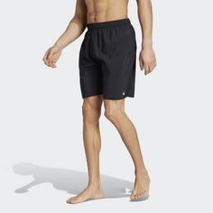 Rückansicht von adidas Badeshorts Herren black-lucid lemon