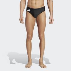 Rückansicht von adidas SOLID TRUNK Badeslip Herren black-white