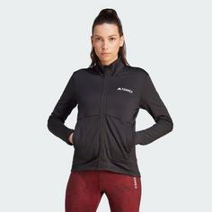 Rückansicht von adidas MULTI LIGHT Fleecejacke Damen black