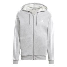 adidas 3Streifen Sweatjacke Herren medium grey heather