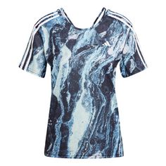 adidas Move for the Planet AirChill T-Shirt T-Shirt Damen Semi Blue Burst / Black / Putty Mauve / Semi Green Spark