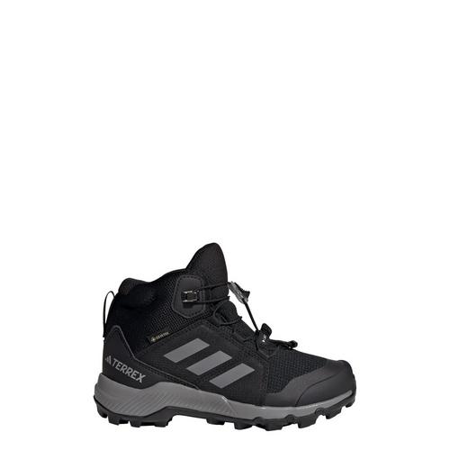 Rückansicht von adidas GTX TERREX MID GTX K Wanderschuhe Kinder core black-grey three-core black